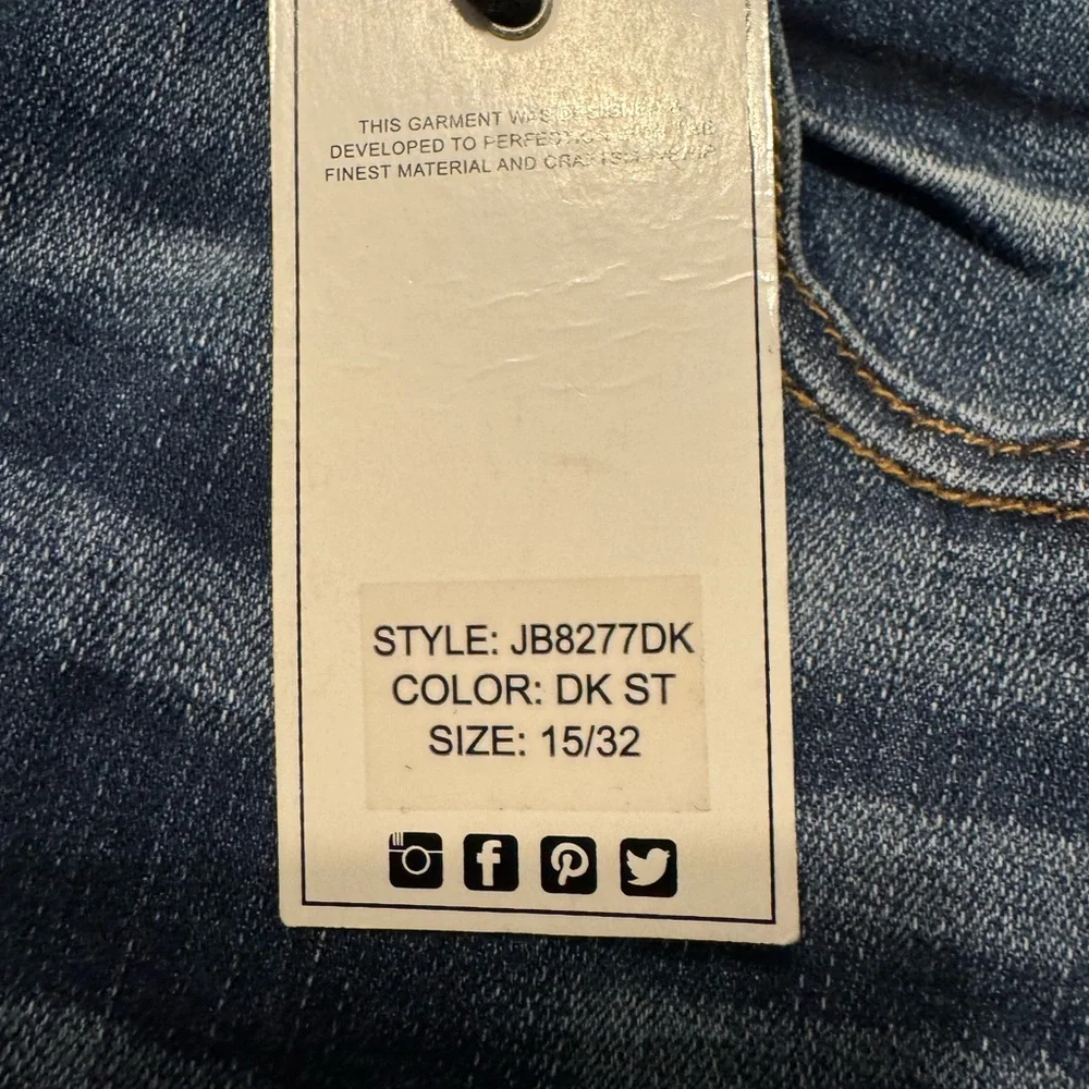 Judy Blue Dark Wash Straight Leg Jeans - Picture 4 of 4